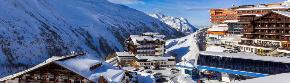 Obergurgl in het Ötztal in de winter