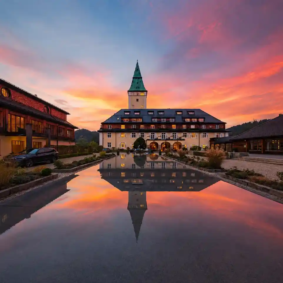 Taxi Innsbruck nach - Schloss Elmau in Krün (D)